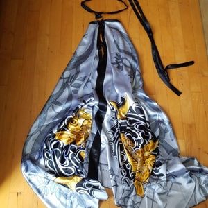 NWOT summer beach dress open back one size